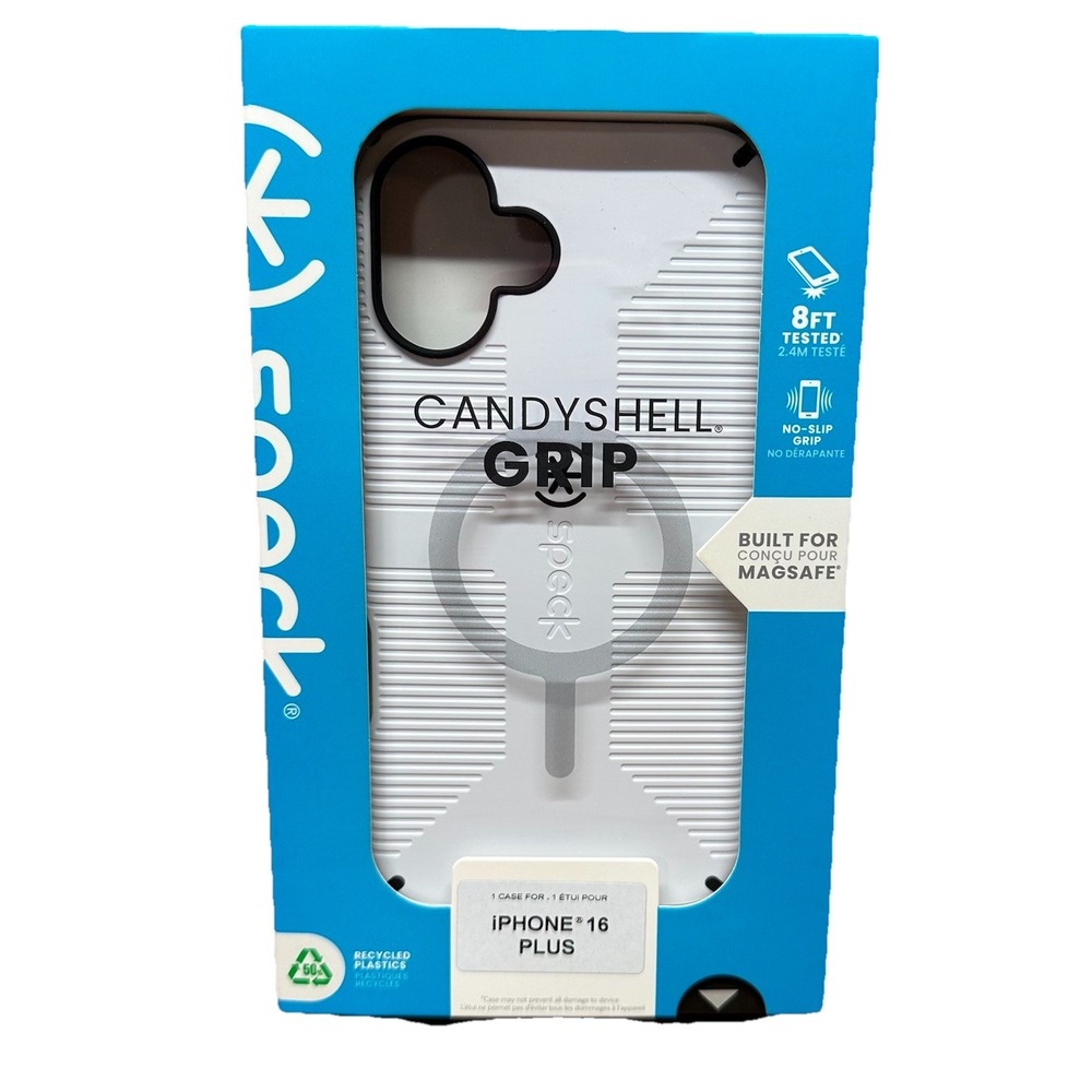 NEW Speck CandyShell Grip MagSafe Apple iPhone 16 Plus Case White‎